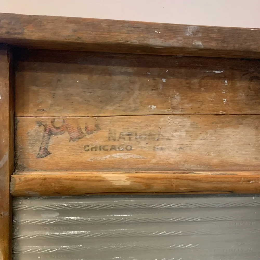 Vintage National Glass Washboard